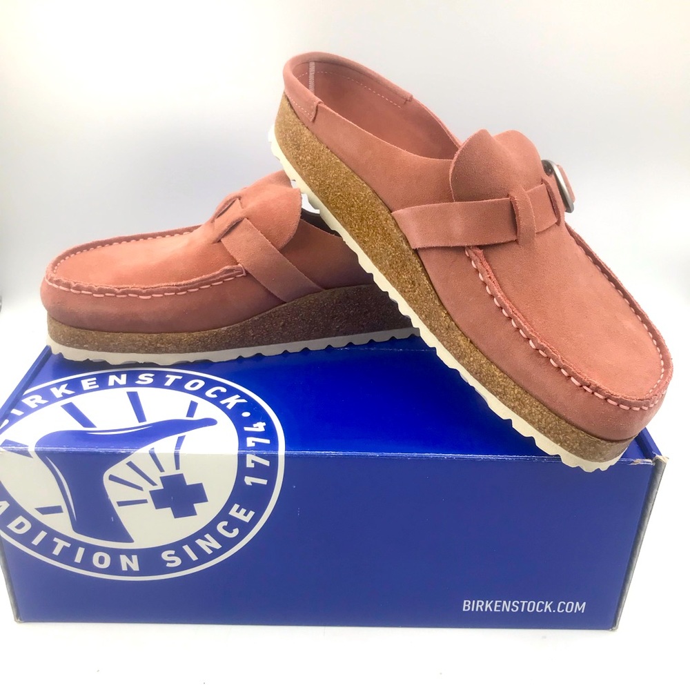 Women’s Birkenstock Buckley Pink Clay/Blush Sandals, Slip-on Clogs US 9,  EUR 40